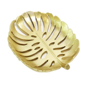 PE?A DECORATIVA DE RESINA - DESIGN FOLHA 29CM