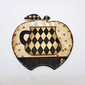 Dec Par de Cer p/ cozinha 20x20cm - Des X?cara - colorido