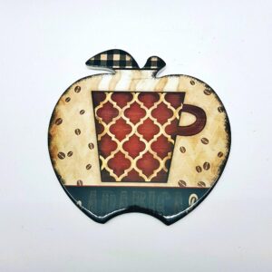 Dec Par de Cer p/ cozinha 20x20cm - Des X?cara - colorido